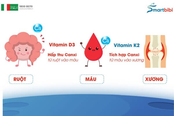 tác dụng của vitamin d3k2 với trẻ nhỏ