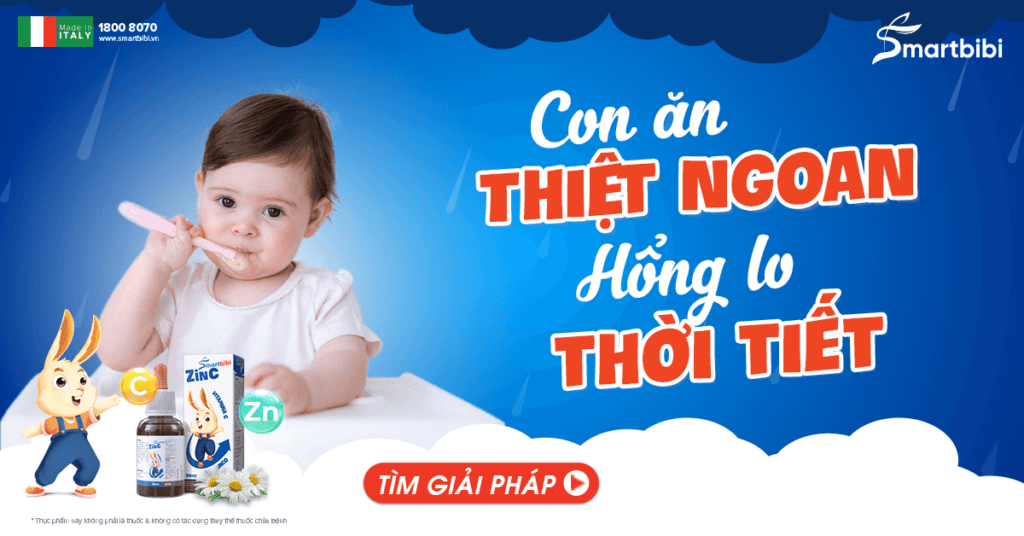 bí quyết giúp con ăn ngon hổng lo thời tiết