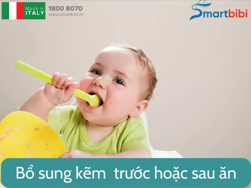 Dùng kẽm trước hoặc sau khi ăn đều được