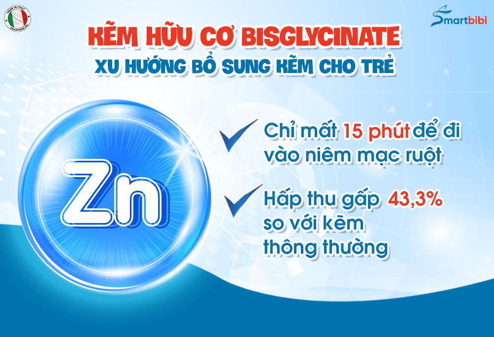 Kẽm hữu cơ hấp thu tốt