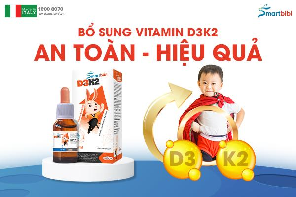 TPBVSK Smartbibi D3K2 hỗ trợ bổ sung D3, K2 hiệu quả