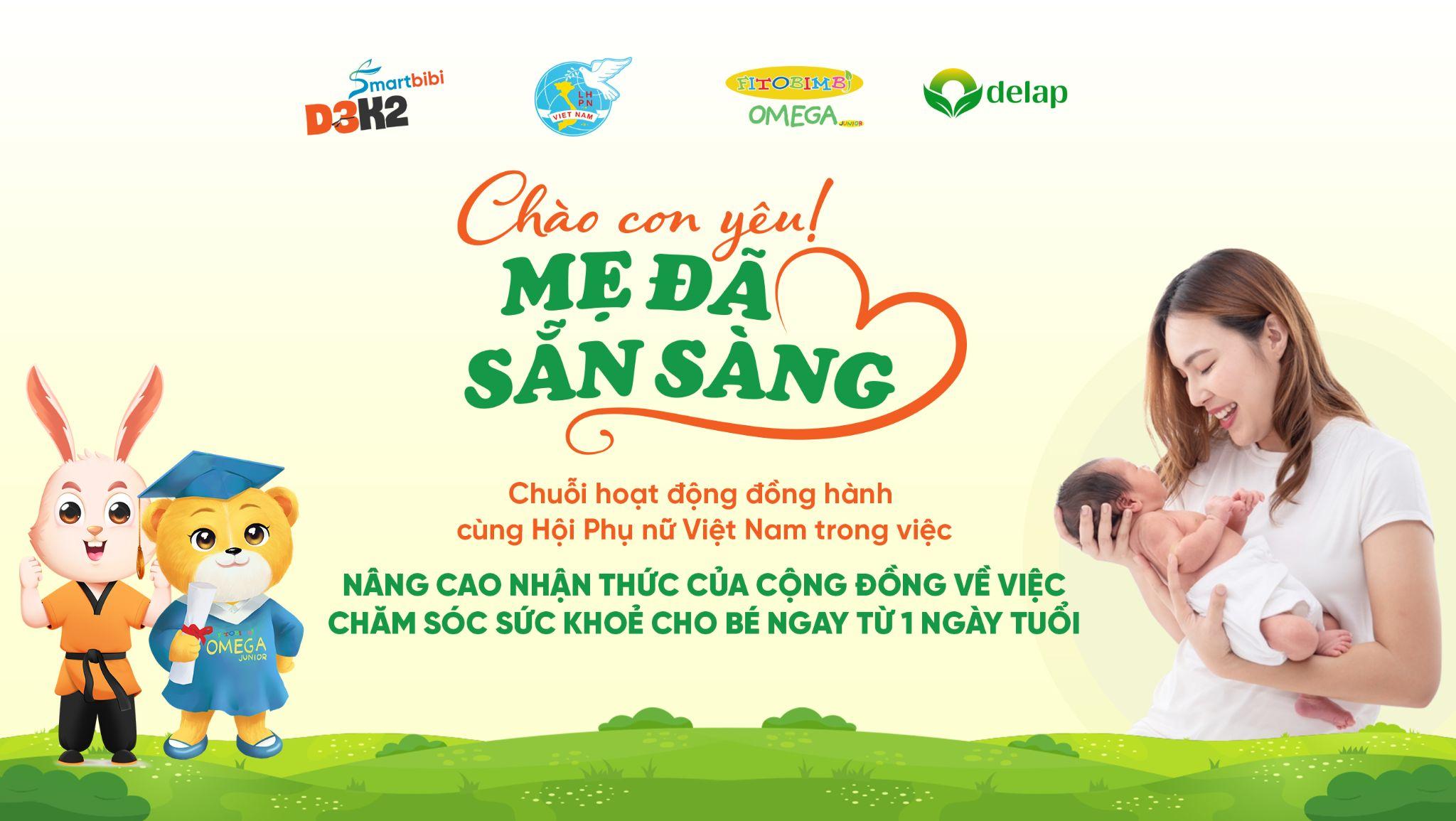 chào con yêu mẹ đã sẵn sàng